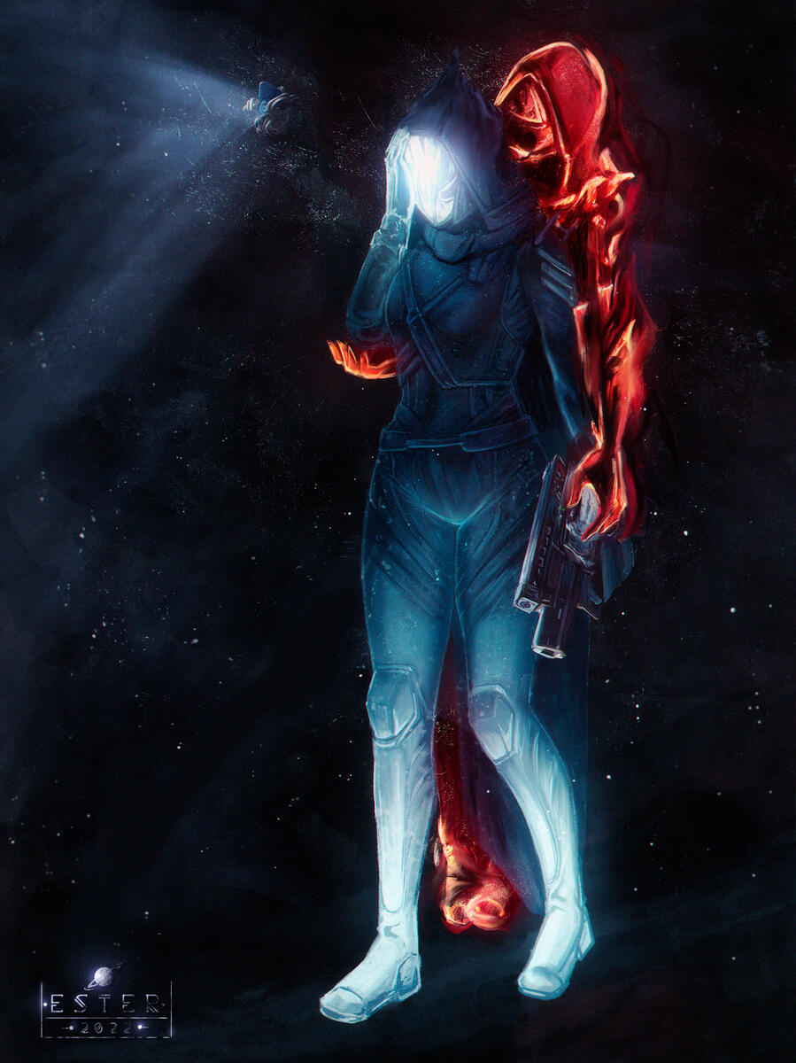 Her most recent Taken outfit, featuring her Phantom.