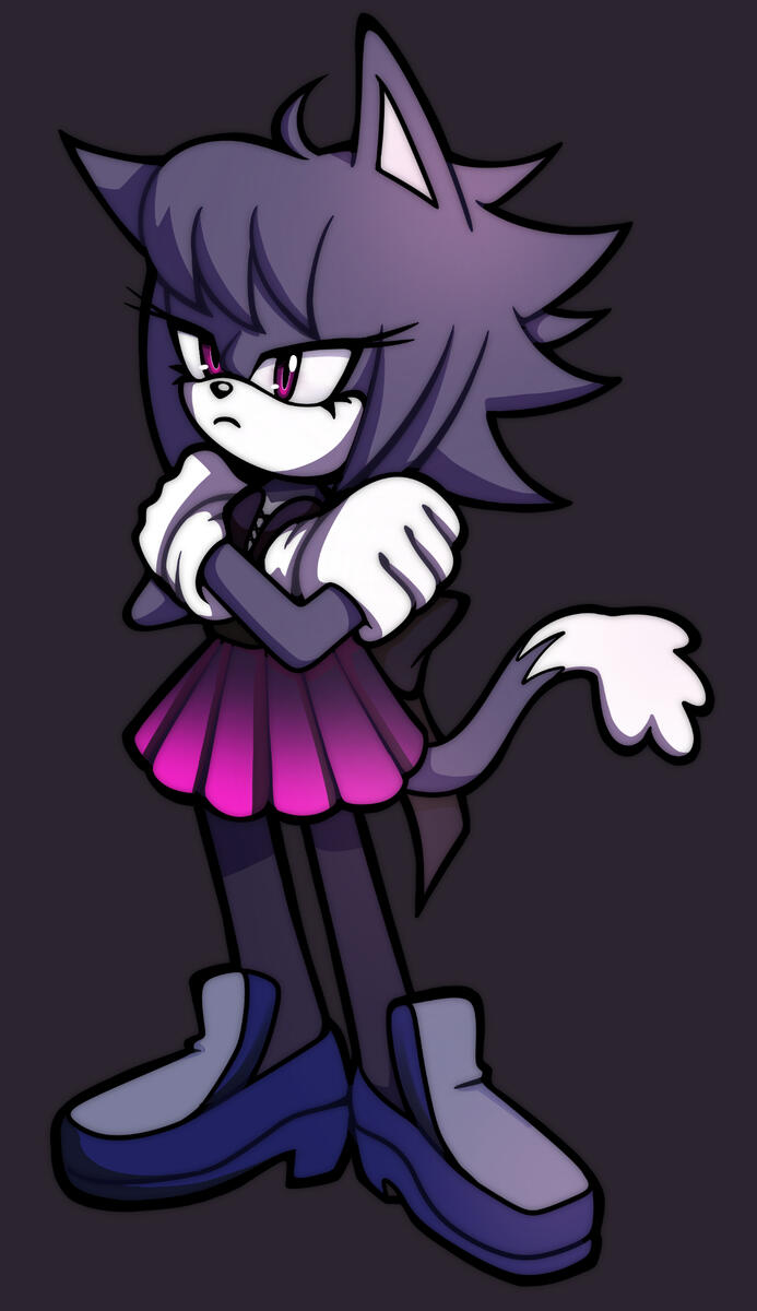 Sometimes, Blaze forces her to attend those stupid, fancy events. She&#39;s clearly not a fan.