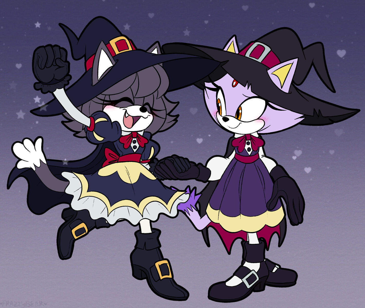 And here she is bringing Blaze along for some good ol' Trick-or-Treat'ing!