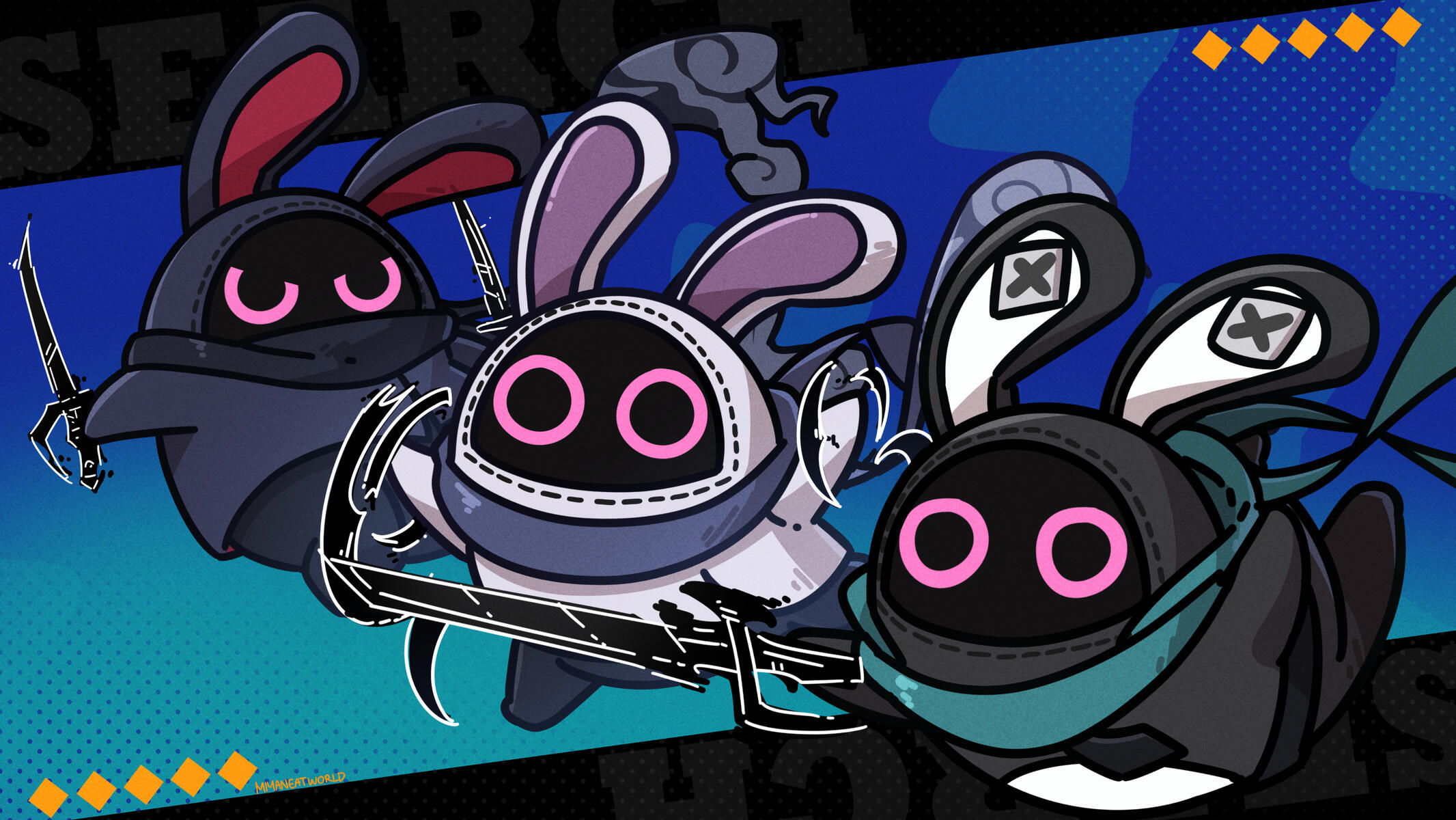 Her Bangboo! Desoboo Dark, Desoboo Light, and Agent D!