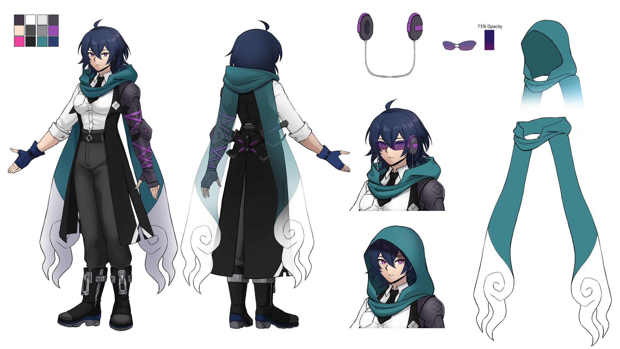 Again, with her nighttime hair. It still changes color in this verse!